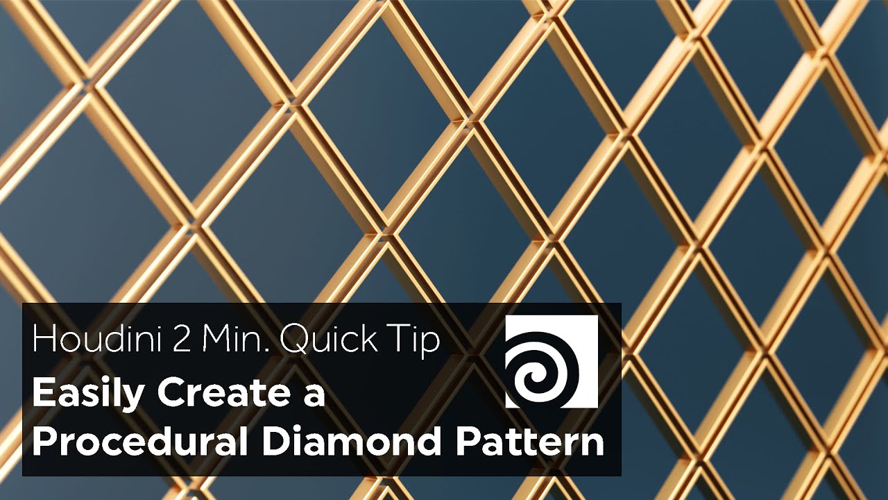 2 Min Houdini Quick Tip: Easy Diamond Pattern