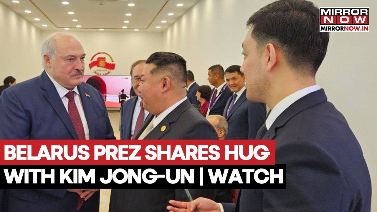 Belarusian President Visits North Korea, Shares Hug With Kim-Jong Un In Pyongyang | Watch Video