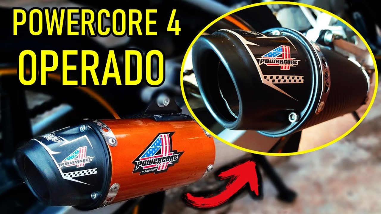 Abri o Powercore 4 e fiz aquele trampo. Ouça o ronco!