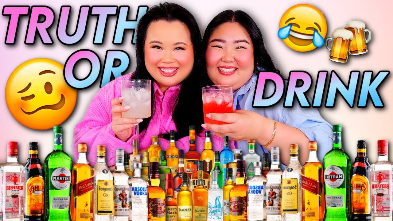 TRUTH OR DRINK CHALLENGE 먹방 EXPOSING MY BFF MUKBANG EATING SHOW!