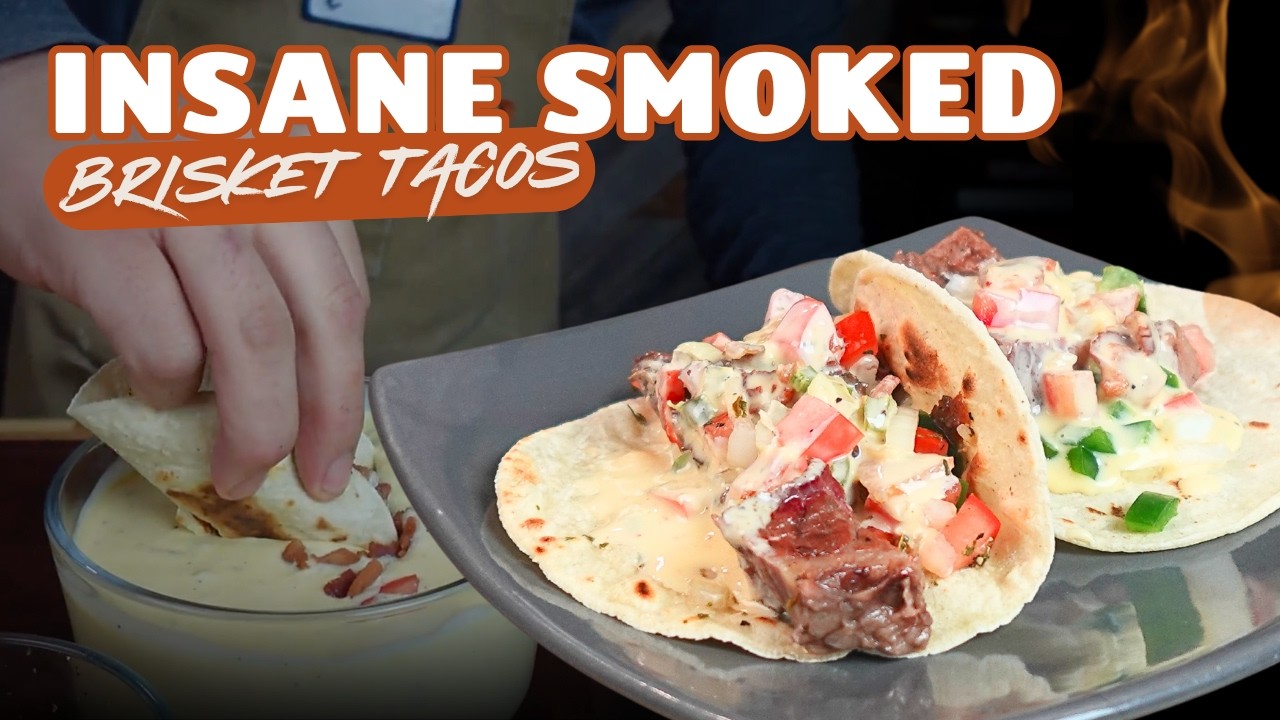 Insane Smoked Brisket Tacos With Jalapeno Popper Sauce