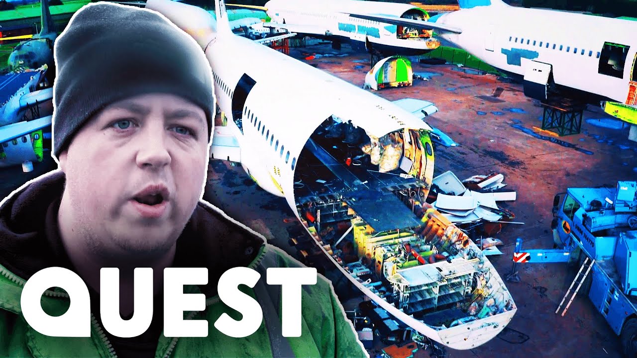 Stripping Down An Airbus A320 In Record Time | Plane Reclaimers