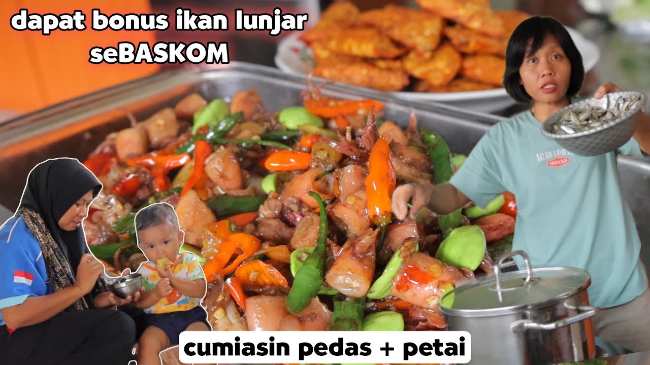 dapat bonus ikan lunjar se baskom !! Masak gugup kesiangan