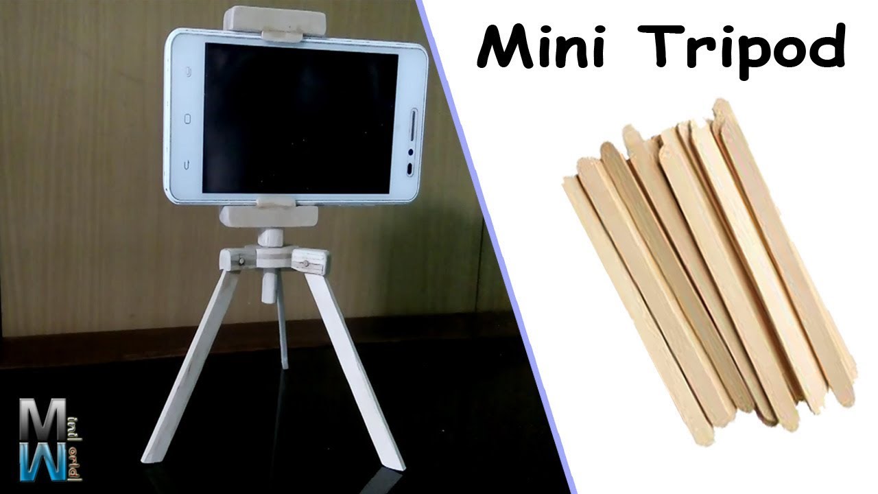 Making Tripod using Ice Cream Sticks -DIY Craft