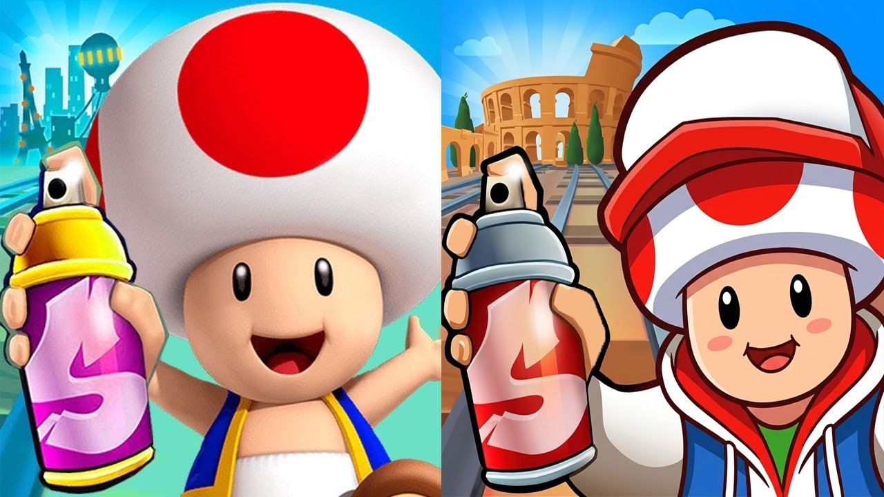 Subway Surfers Rome 2026 Thunder Urban Hero Outfit vs Toad of Super Mario Run Gameplay HD