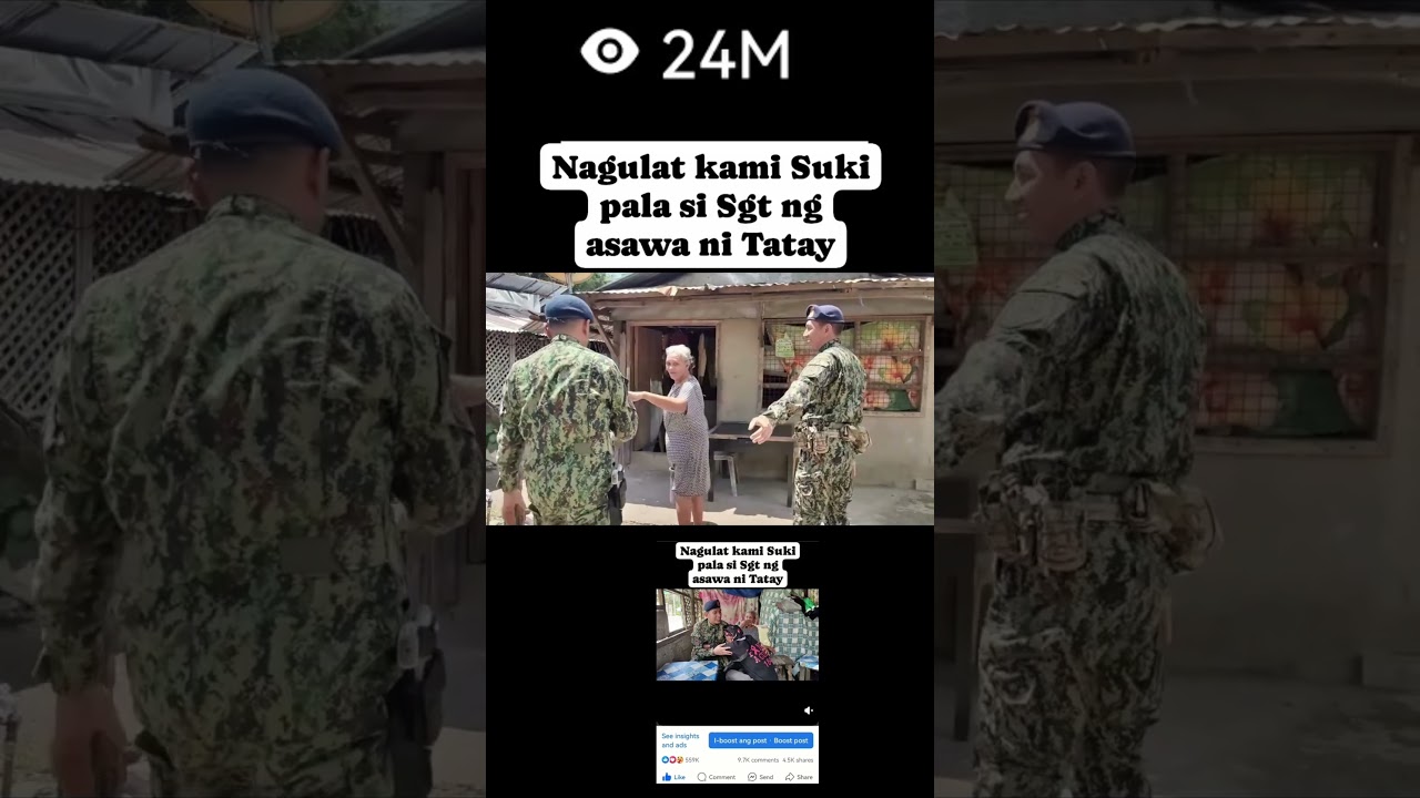 Grabe umabot ng 24 million ang views ni Tatay sa Facebook #jasontesorero#pnp #pnpgooddeeds #palawan