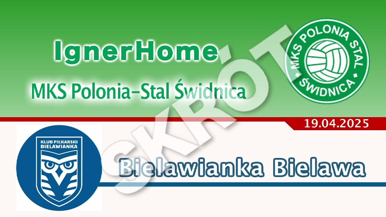 Polonia-Stal Świdnica - Bielawianka Bielawa / skrót meczu