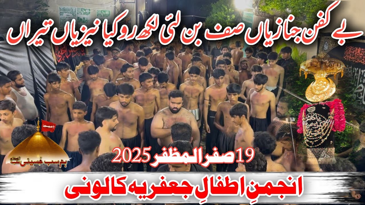 Bay Kafan Janazayan Saf Ban Lai || 19 Safar 2025 || Anjuman e Atfal e Jaffria || Hum sab Hussaini