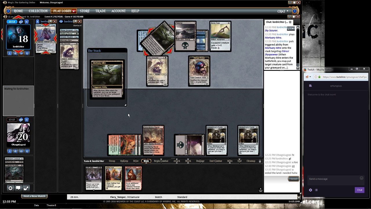 Marionette Master combo vs Sultai Eldrazi (Standard)