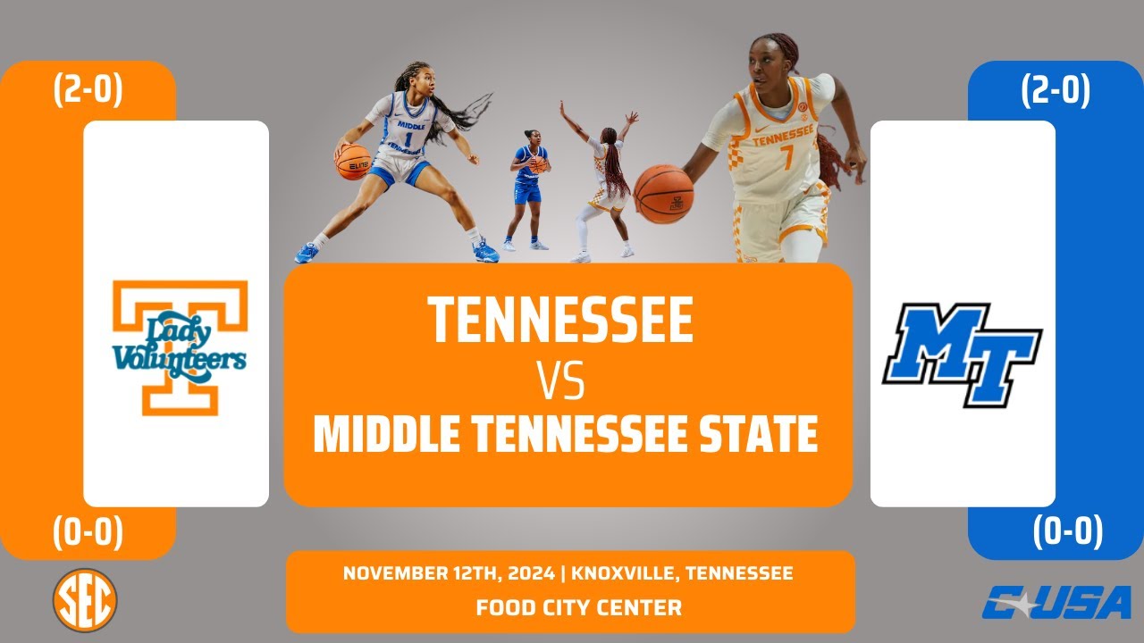 Tennessee vs Middle Tennessee State | NCAA Women's Basketball | 11.12.24