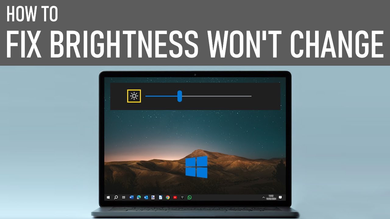 Как исправить проблему, когда не меняется яркость на ноутбуке с Windows 10