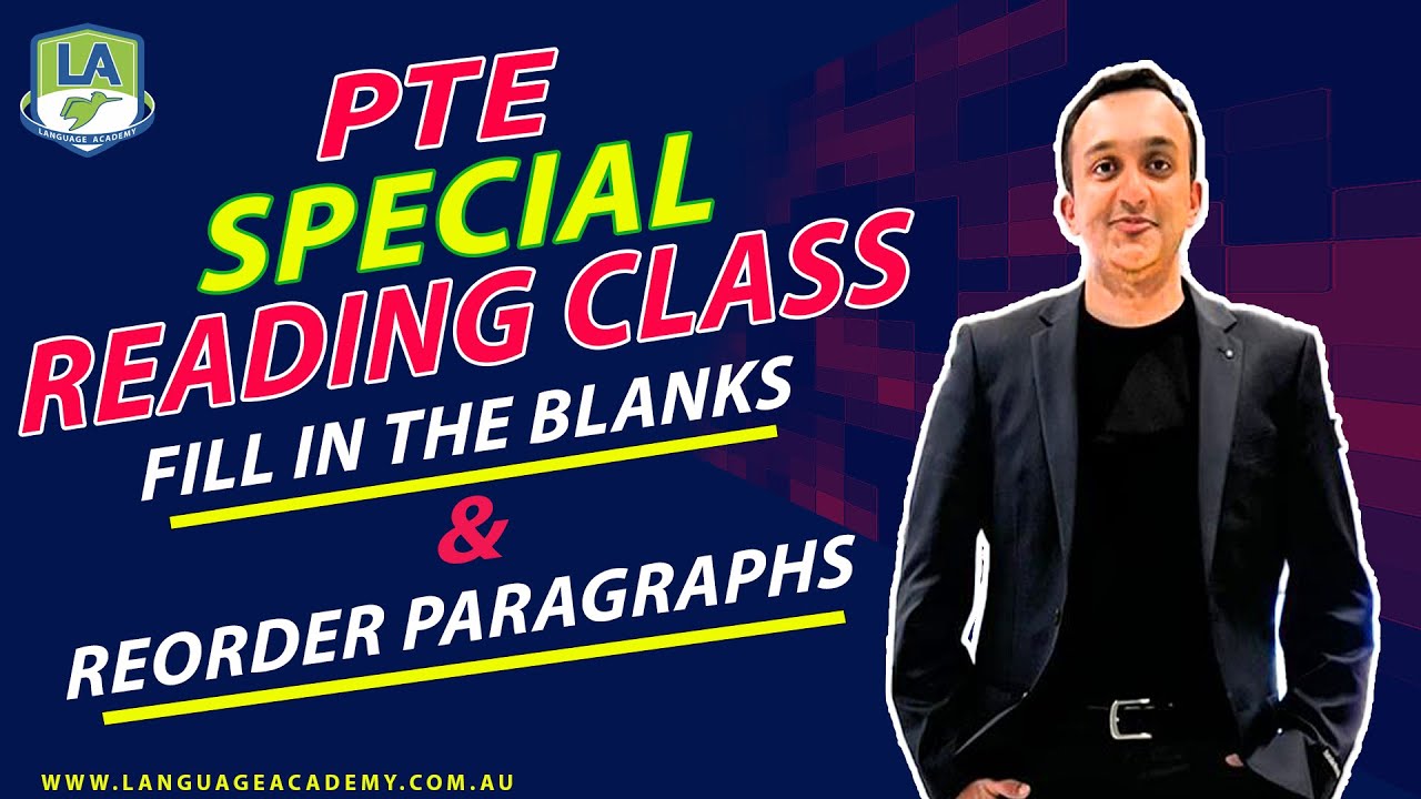 PTE Reading Practice Class | Fill in the Blanks & Reorder Paragraphs | Grammar Rules & Tricks