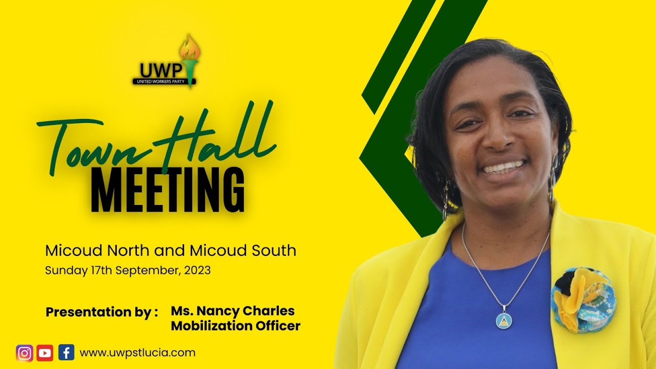 Mrs. Nancy Charles' presentation at the UWP Town Hall Meeting in Mon Repos