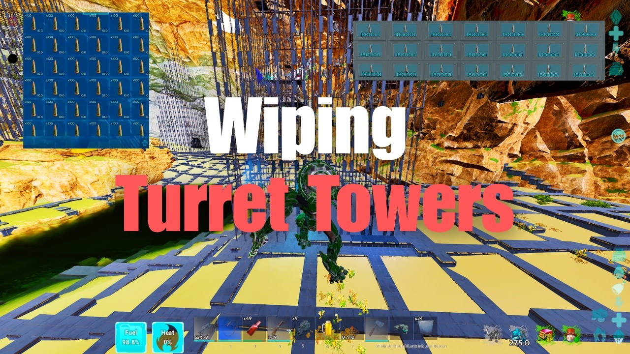 Ark Ascended Official Small Tribes | Wiping Turret Towers | Bad Manners | Raid Highlights #4