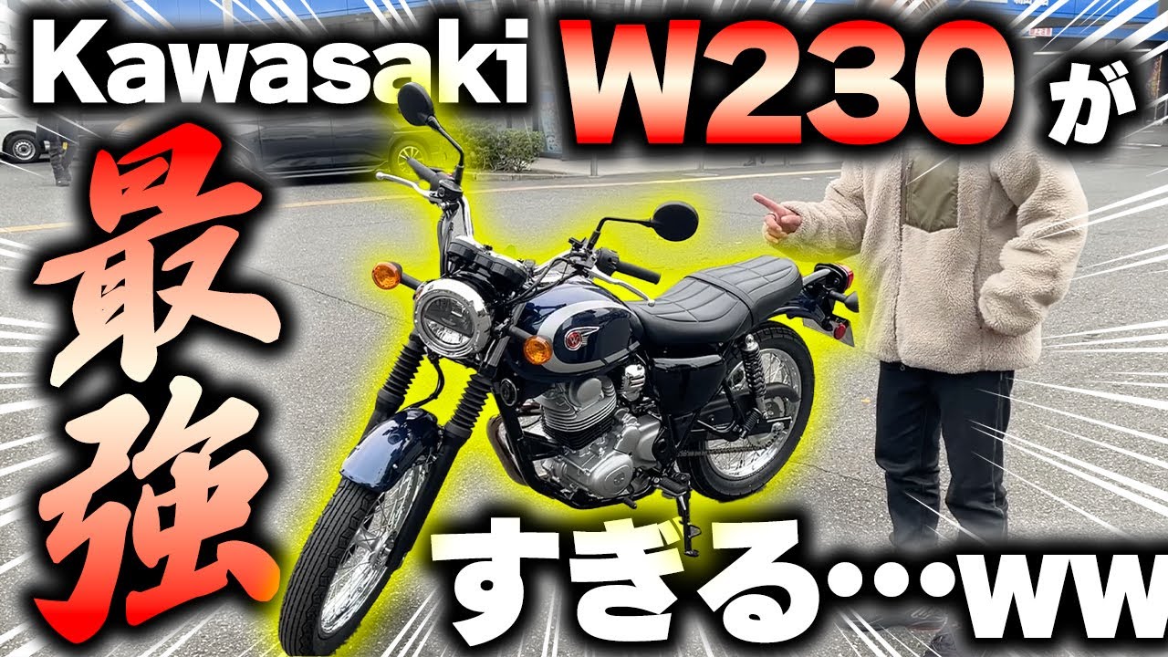 【Kawasaki W230】最高にツーリングが楽しめそうなバイクに試乗してみた【モトブログ】