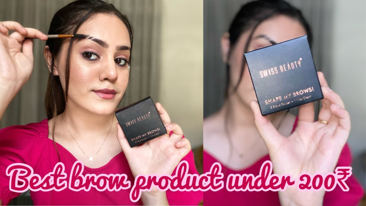 Best brow product under 200₹/ Swiss beauty shape my brows review+ demo/ kp styles
