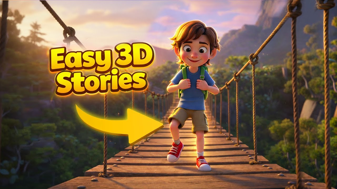 Automate 3D Animated Stories with AI (Whisk + Flow + ChatGPT)