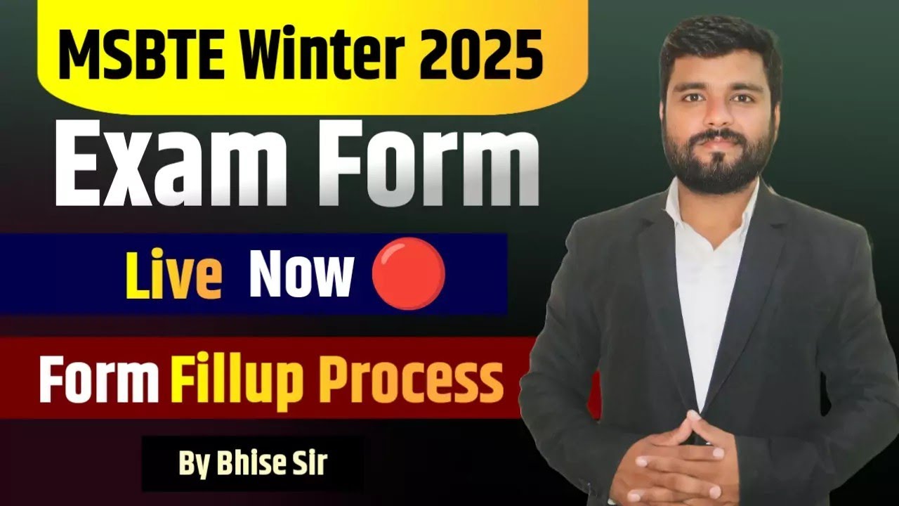 📢 MSBTE Winter 2025 Exam Form Filling | Regular & Backlog Students | Step by Step Guide