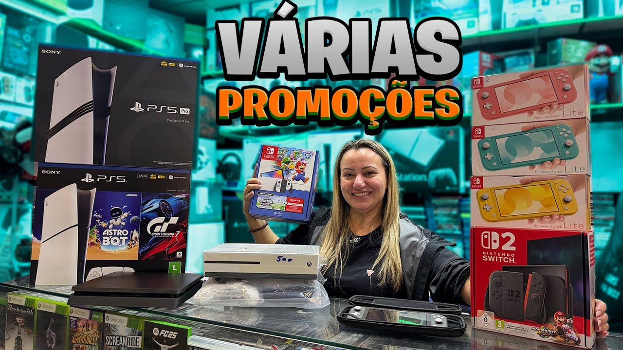 PS5 PRO, XBOX SERIES S, SWITCH 2 e muito mais com os melhores preços é só aqui na MAR GAMES 🕹️🔥