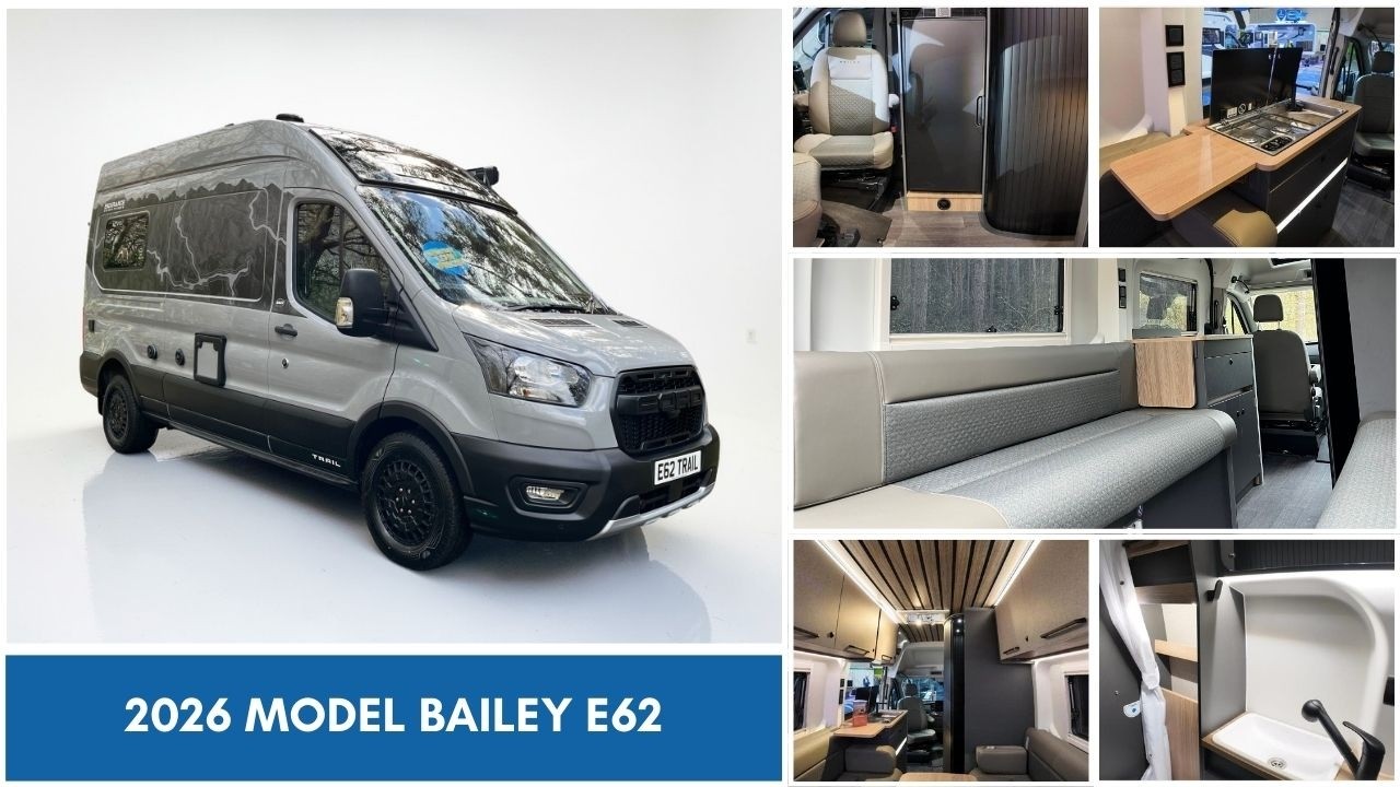 BRAND NEW 2026 Model, Bailey E62 Campervan walkaround - for sale at Yorkshire Caravans & Motorhomes