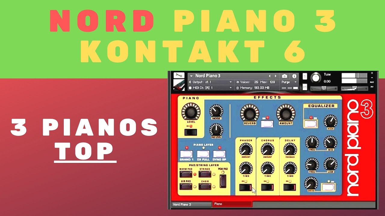 BAIXAR NORD PIANO 3 KONTAKT 6 - GRÁTIS E BR