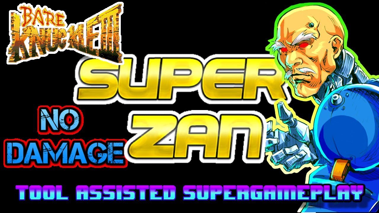 [TAS] Bare Knuckle III (Streets of rage 3) Super Zan Very Hard No Damage