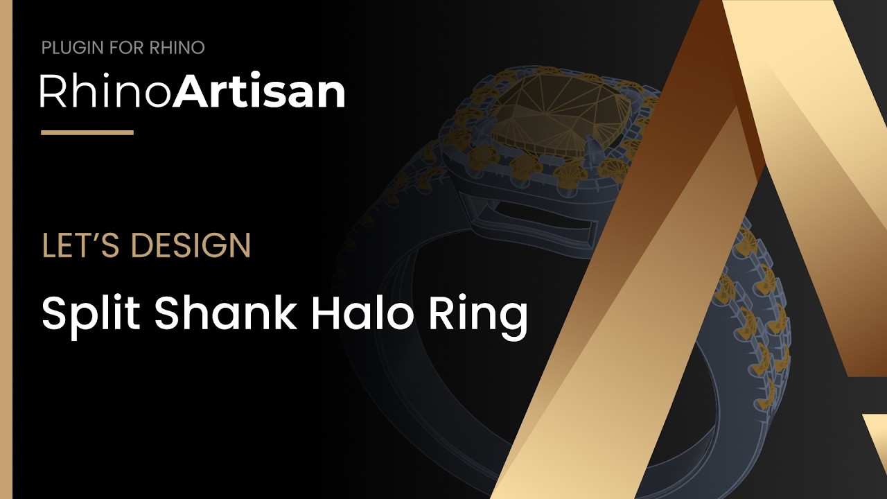 Урок: Кольцо с раздвоенной шинкой и оправой в виде подушкообразного кольца | RhinoArtisan