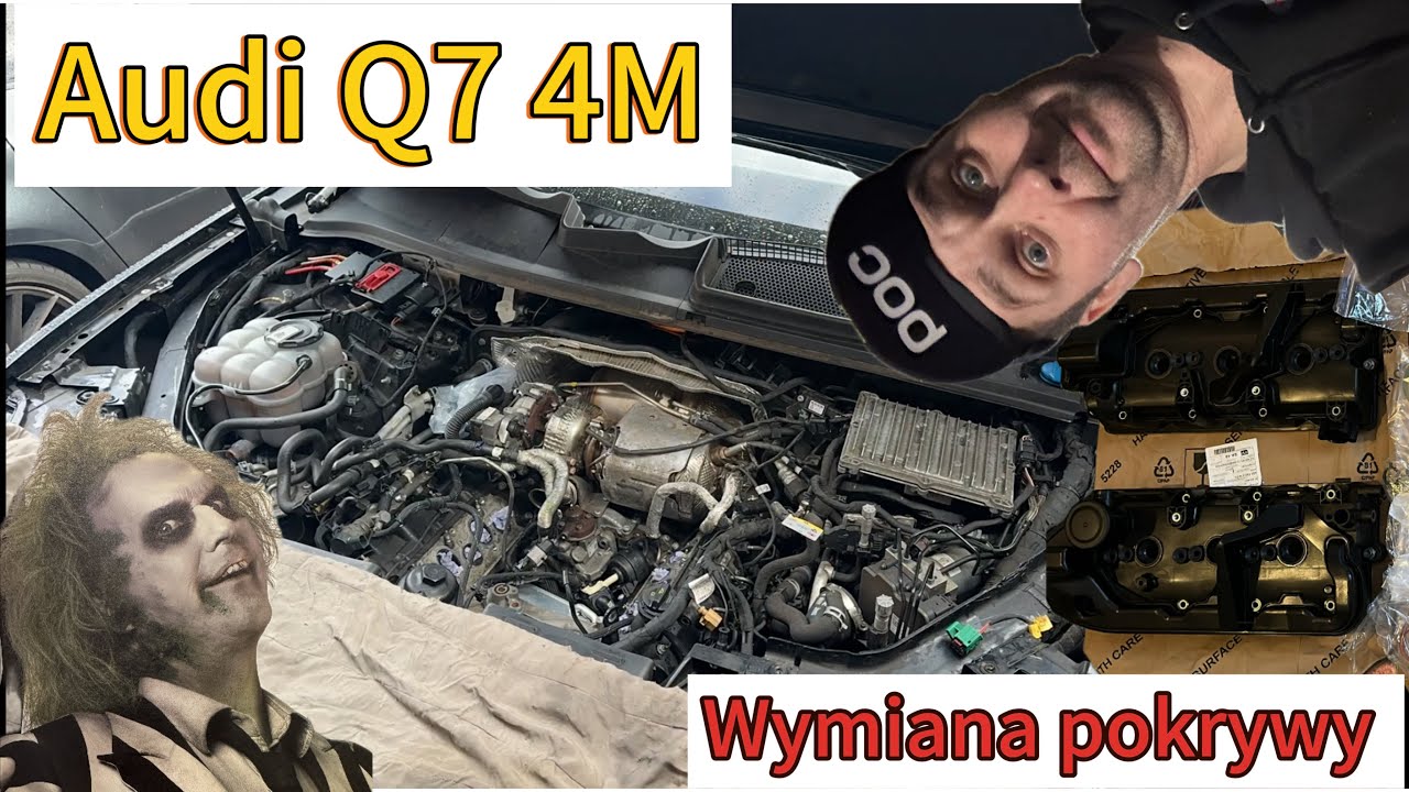 Audi Q7 4M hybrid #07 wymiana pokrywy głowicy bank 1  będą kłopoty. Jan V8