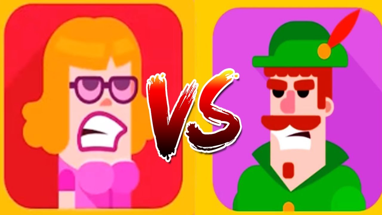 Bowmasters - Gameplay Walkthrough 16 Epic Wins - New Characters PENNY Vs ROBIN