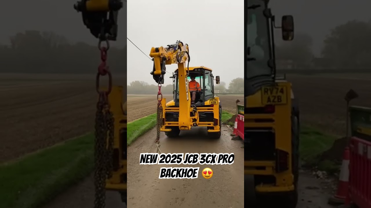 Test driving the new 2025 JCB 3cx Pro with DualDrive #jcbbackhoe #excavator #heavyequipment