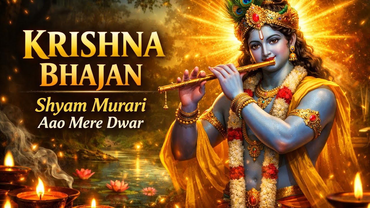 Morning Krishna Bhajan 🌸 Shyam Murari Aao Mere Dwar | Peaceful Radha Krishna Bhajan