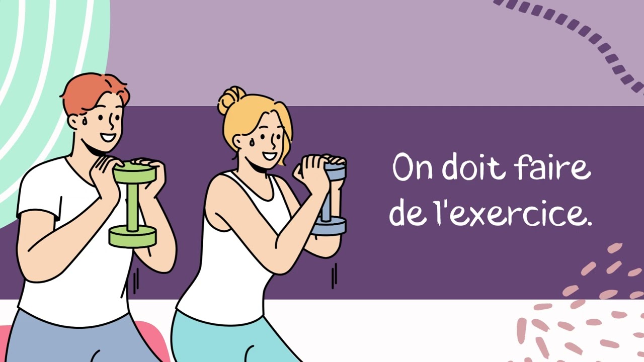 Verbe DEVOIR conjugué au présent de l'indicatif.