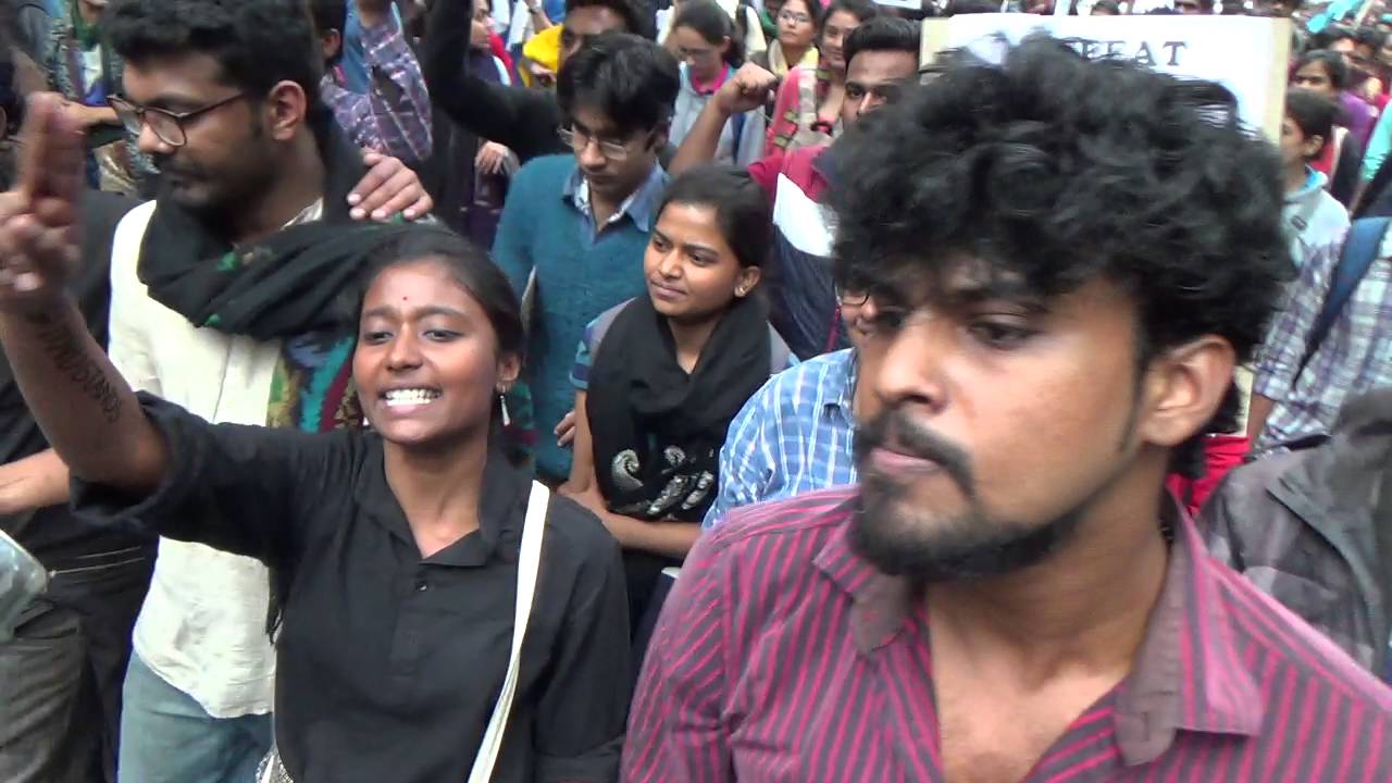 Slogans at the JNU Solidarity March #StandWithJNU