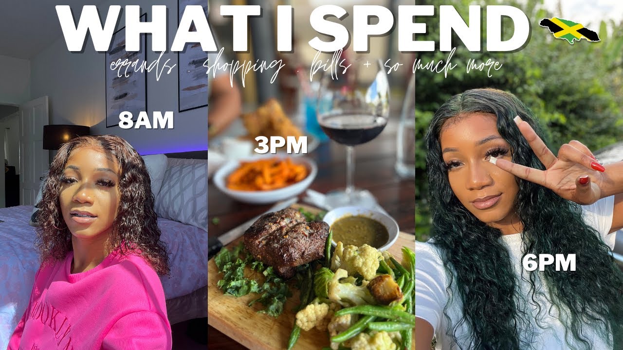 HOW MUCH I SPEND IN A DAY IN JAMAICA (vlog) Bills, shopping, life +| more | Annesha Adams