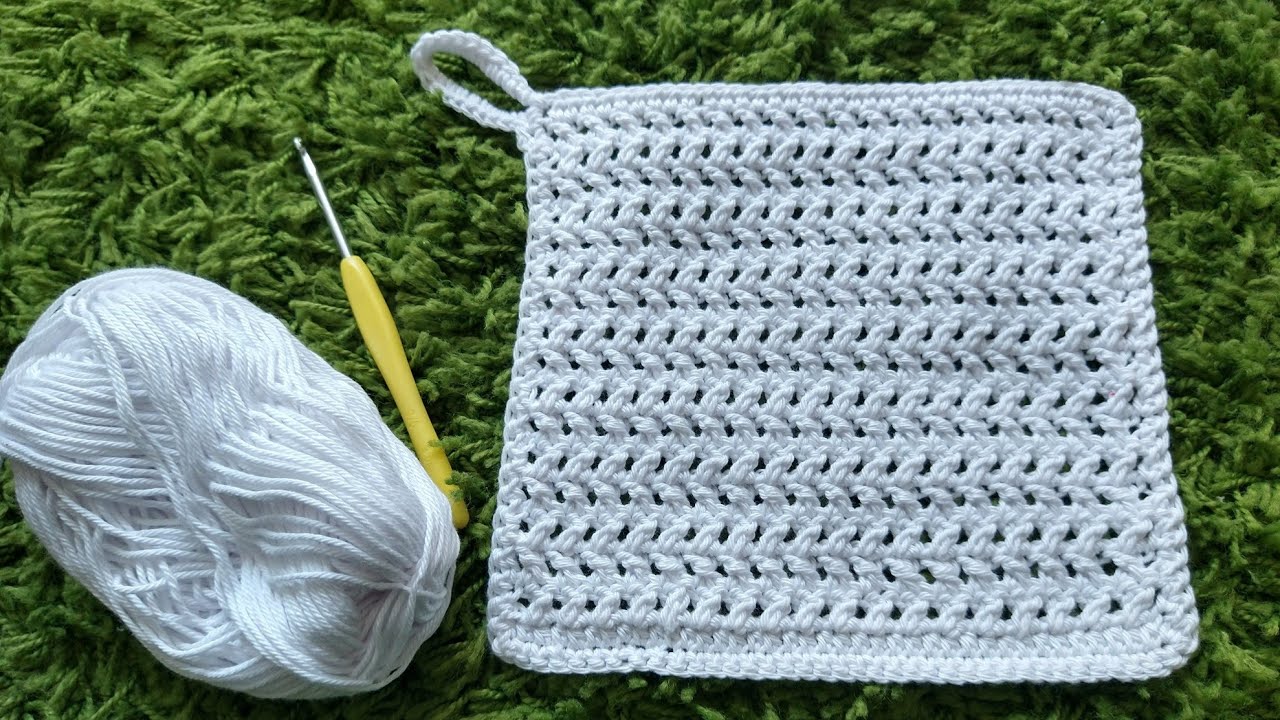 Crochet Potholder | Crochet Hot Pad Tutorial