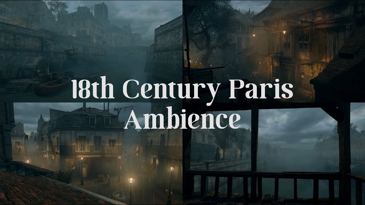 A cozy night in 18th century Paris (Ambience & Cello from 