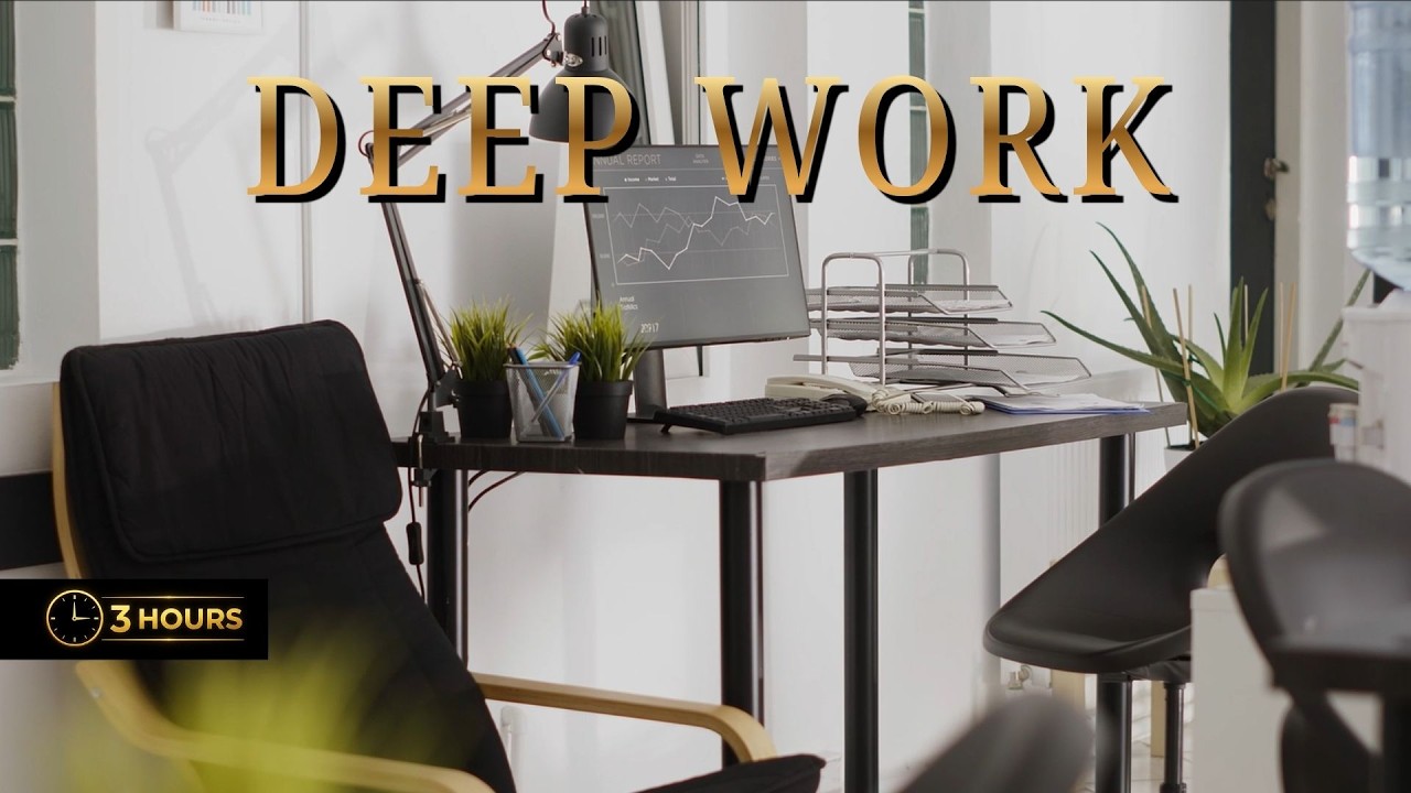 3 Hour Deep Work LoFi | Minimal Productivity Beats | Focus Session