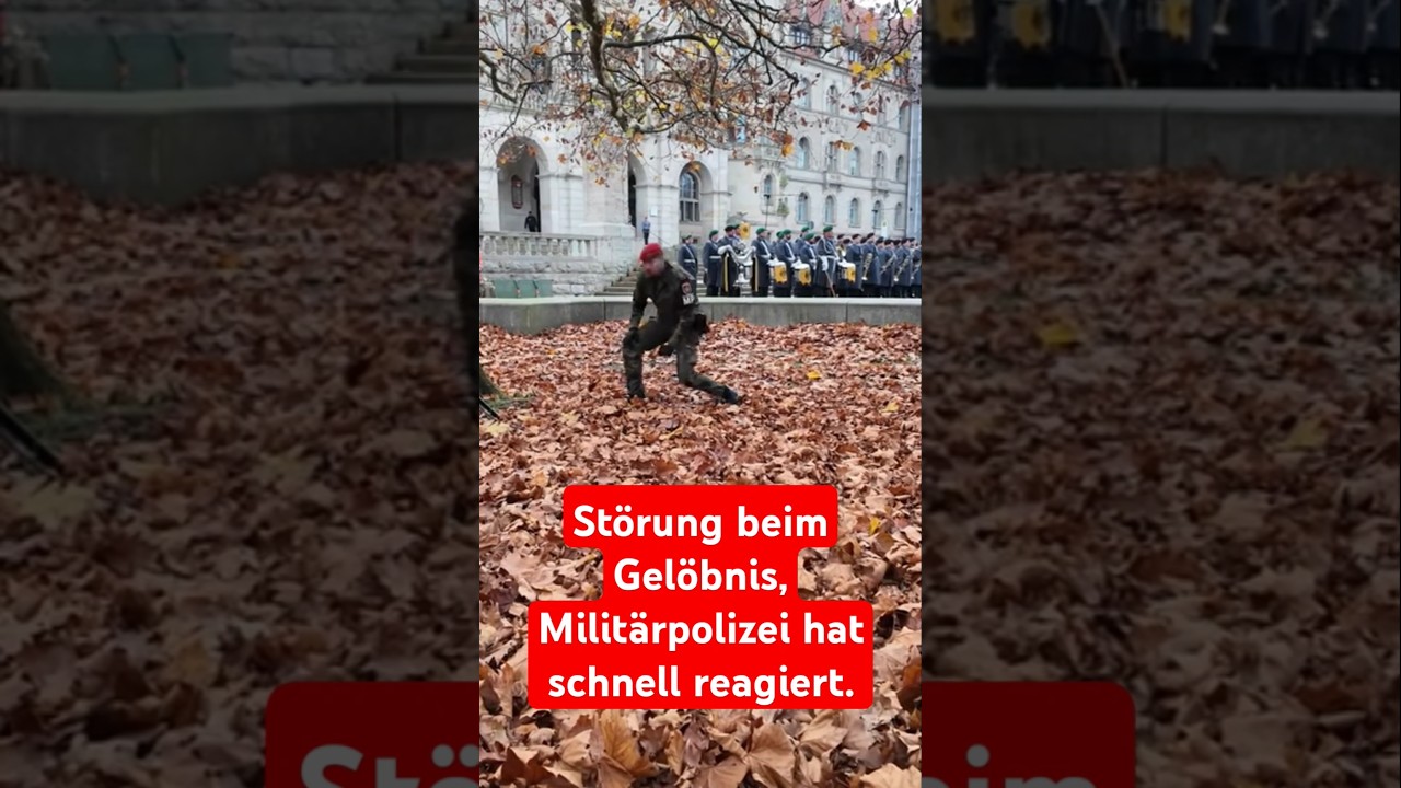 St&ouml;rung beim Gel&ouml;bnis, Milit&auml;rpolizei hat schnell reagiert. #gel&ouml;bnis #hannover