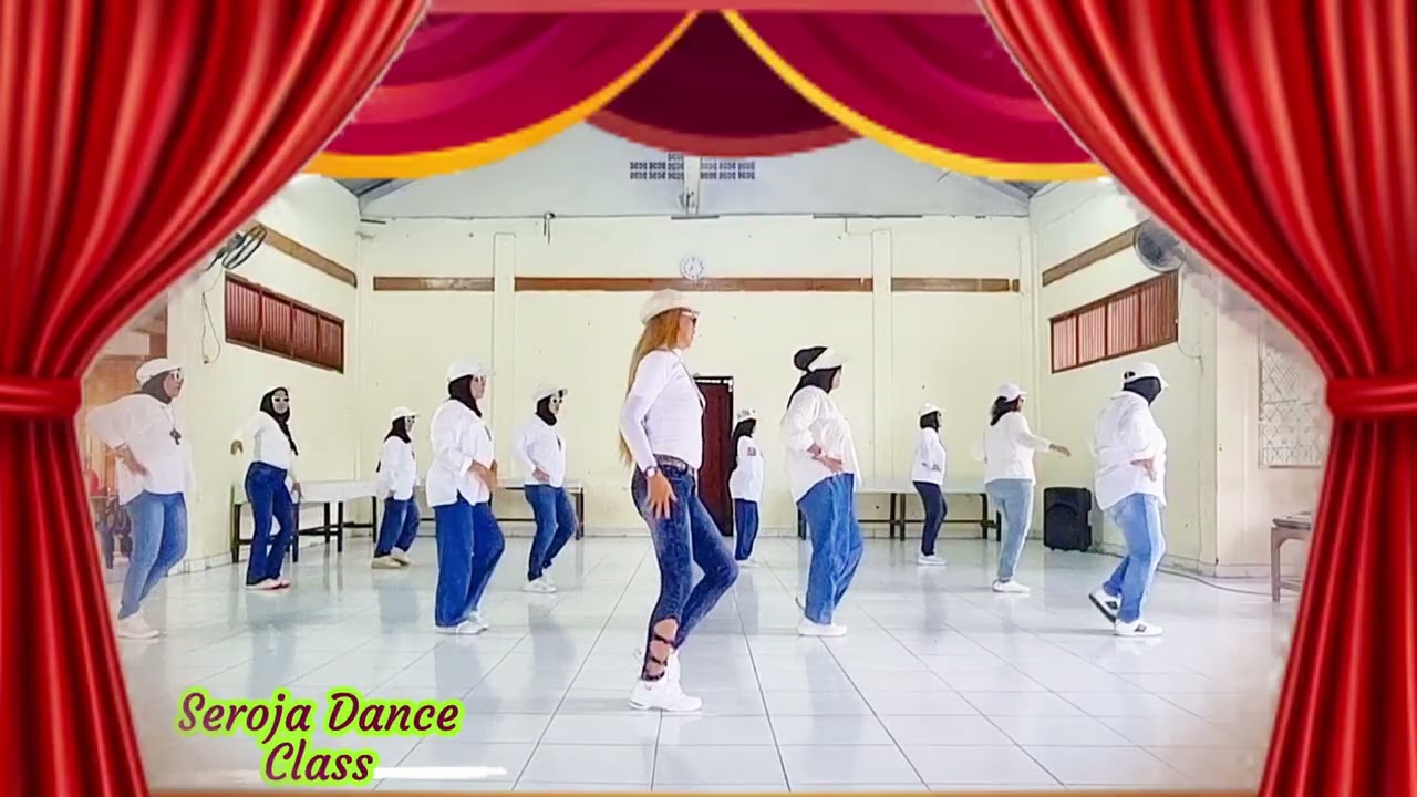 Salah Jatuh Cinta Line Dance||Demo by Tayuka Karamoy & Seroja Dance Class