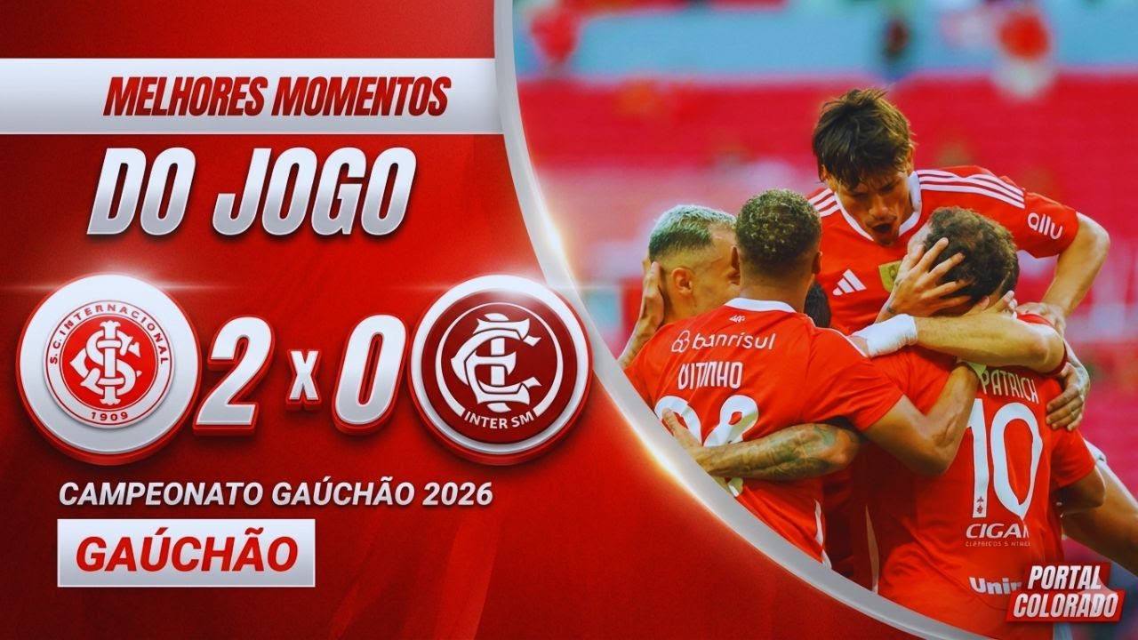 Melhores momentos: Internacional 2 x 0 Inter-SM  GAUCHÃO 2026