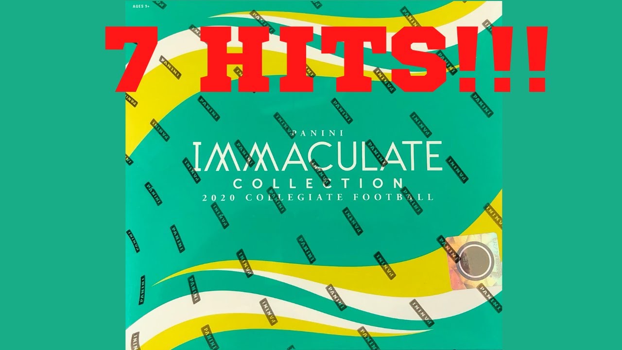2020 Panini Immaculate Collegiate Football Hobby Box. $500 Box! 7 HITS!!!