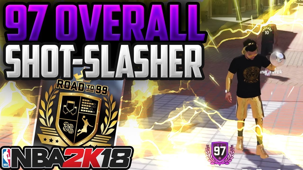 97 OVR SHOT-SLASHER SPEEDBOOSTING & GOLD OUTFIT REWARD!! NBA 2K18