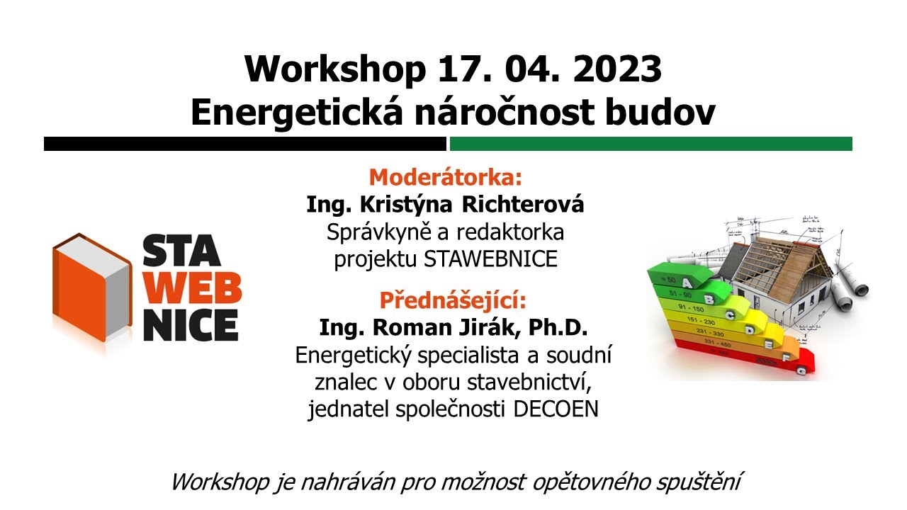 Workshop – Energetická náročnost budov pro SPŠ stavební (17.04.2023)