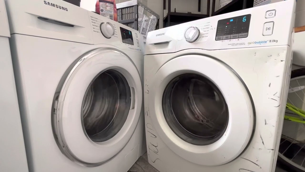 Samsung WF80F5E0W4W vs WF70F5E2W4W spin race (FINAL USE OF WF80F5E0W4W BEFORE BRICK, COMING SOON)