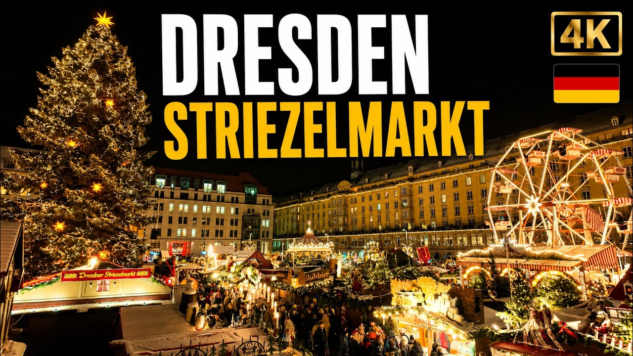 WEIHNACHTSMARKT DRESDEN 2023 🎅: Walking Tour über den Dresdner Striezelmarkt 🦌