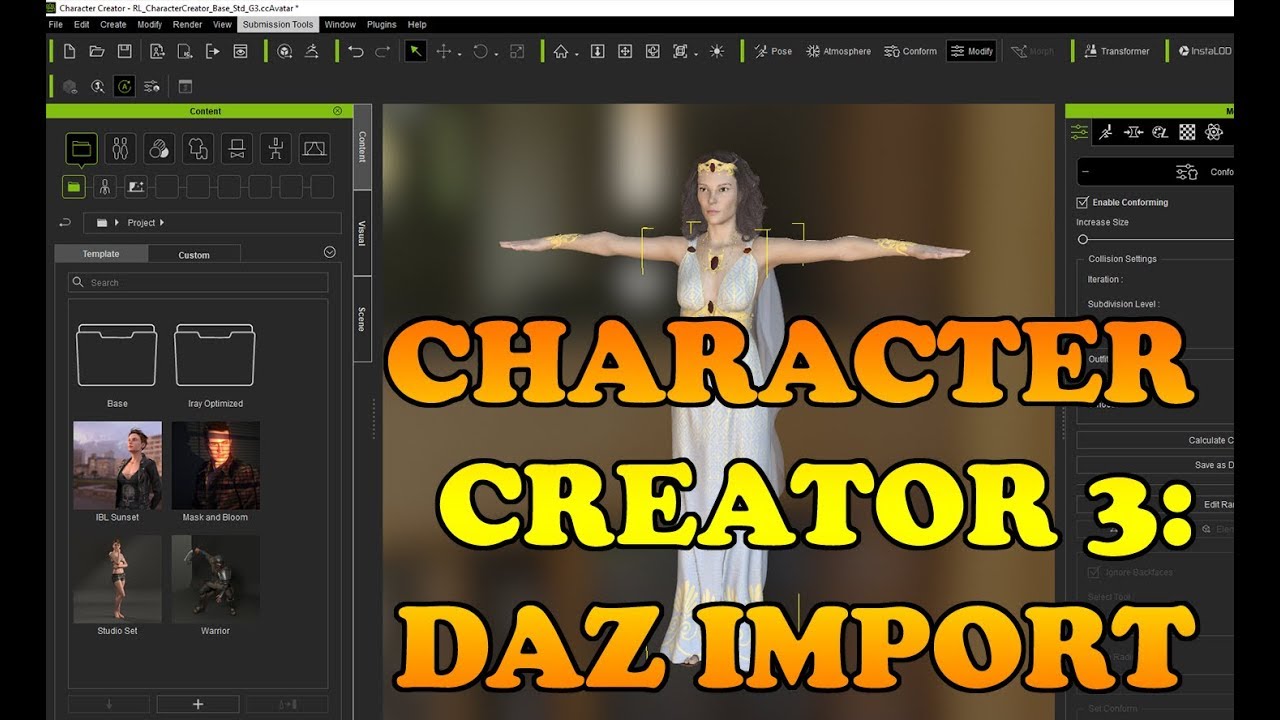 Character Creator 3: Importing complex DAZ3D characters and clothes