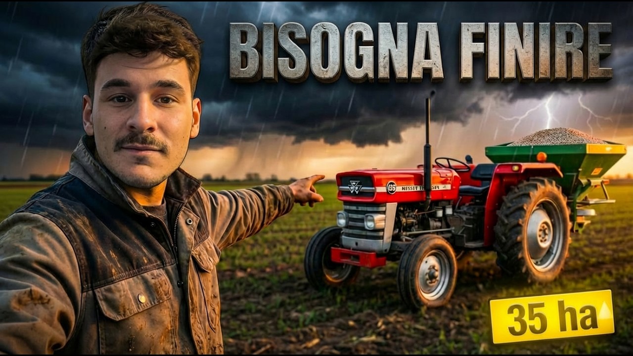 CORSA CONTRO LA PIOGGIA! Concimazione d'emergenza con il MF 135