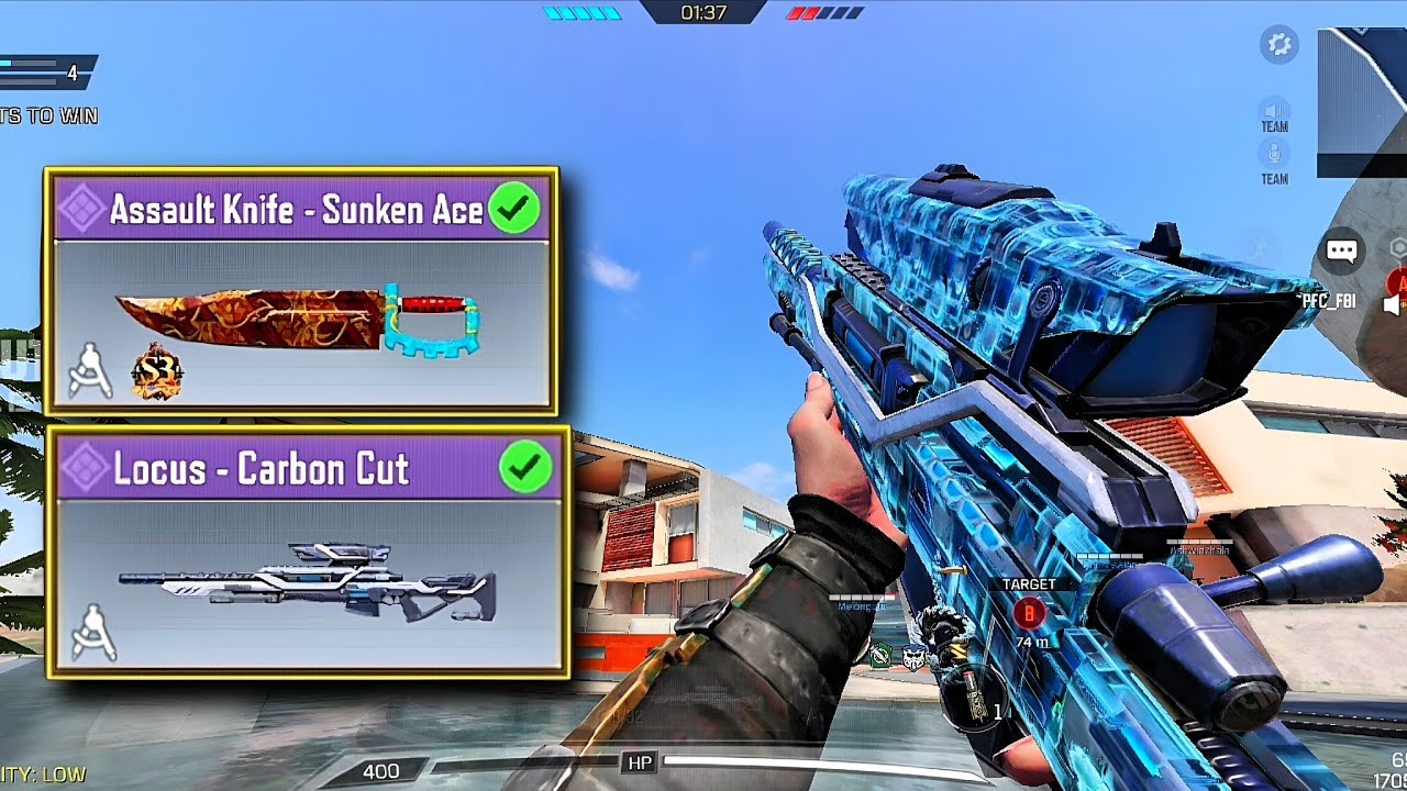 Locus Carbon Cut | The Best Battle Pass Sniper Skin in CODMobile #searchanddestroy #callofduty 