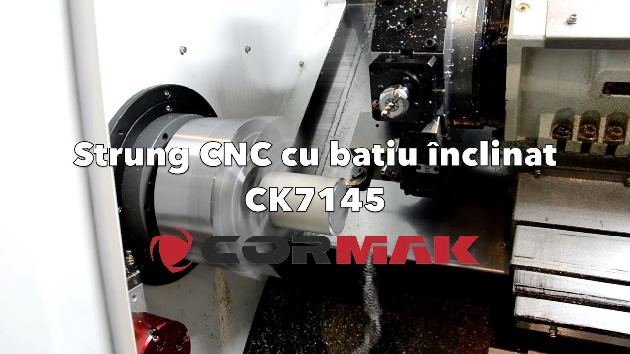 Strung CNC cu batiu inclinat CK7145 🇵🇱  CORMAK 🇷🇴