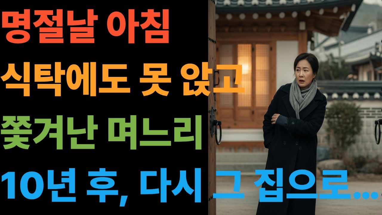 명절날 쫓겨난 며느리, 10년 후 돌아와서 알게 된 진실